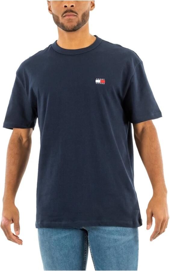 TOMMY JEANS Heren Polo's & T-shirts Tjm Reg Badge Tee Ext Donkerblauw - Foto 5