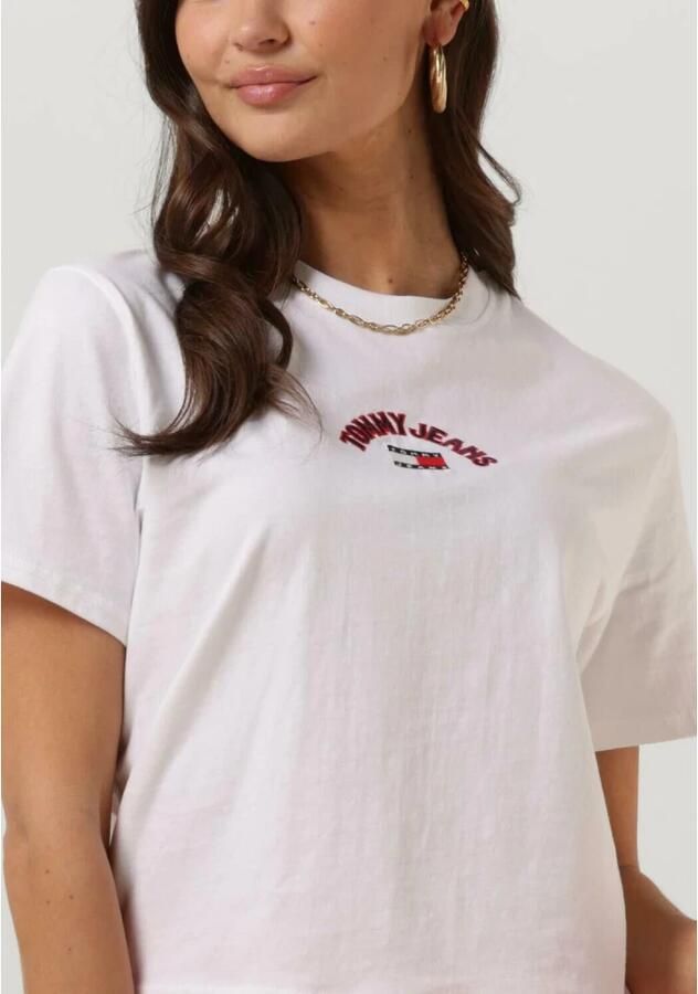TOMMY JEANS Dames Tops & T-shirts Tjw Cls Varsity Prep 2 Tee Wit - Foto 2