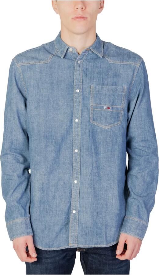 Tommy Hilfiger Blauw Katoenen Overhemd met Lange Mouwen Blue Heren - Foto 5