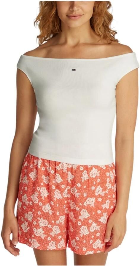 Tommy Hilfiger Overhemd Geribbelde mouwloze top met boothals WW0WW31467 - Foto 8