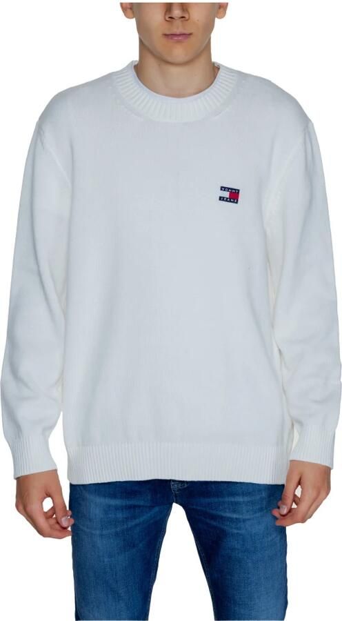 Tommy Jeans Witte Crewneck Sweater Casual Herfst Winter White Heren - Foto 10