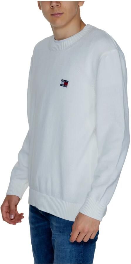 Tommy Jeans Witte Crewneck Sweater Casual Herfst Winter White Heren - Foto 7