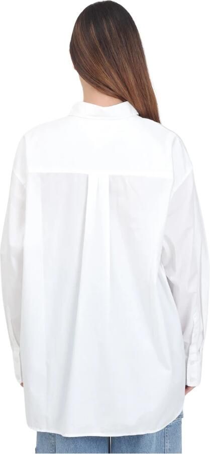 Tommy Jeans Witte Casual Shirt met Vlag Borduurwerk White Dames - Foto 9