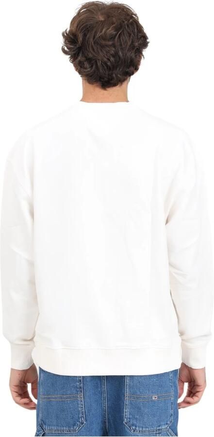Tommy Jeans Witte Crewneck Sweatshirt Casual Herfst Winter White Heren - Foto 2