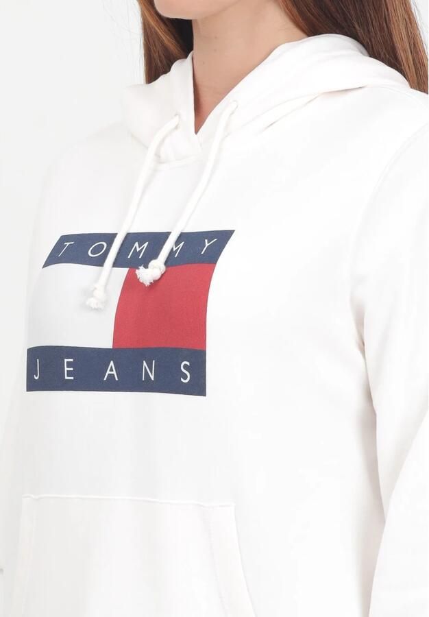TOMMY JEANS Hoodie TJW REG TOMMY FLAG HOODIE EXT met capuchon logo-vlag