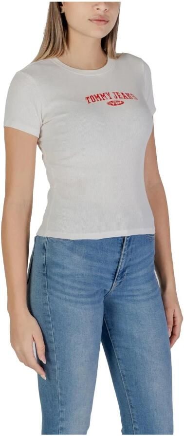 Tommy Hilfiger Overhemd Ronde hals en korte mouwen katoenen T-shirt