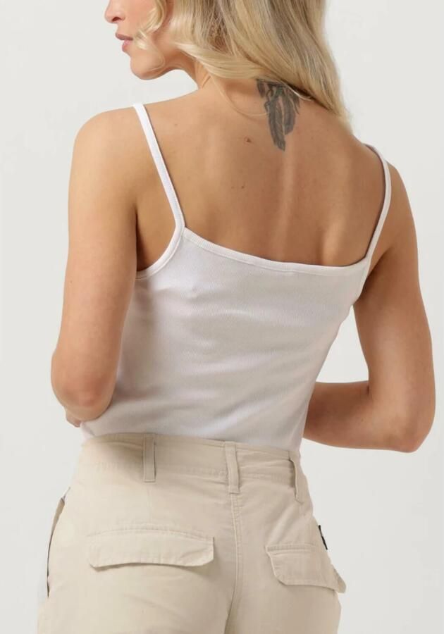 TOMMY JEANS Dames Tops & T-shirts Tjw Badge Rib Strap Top Wit - Foto 2