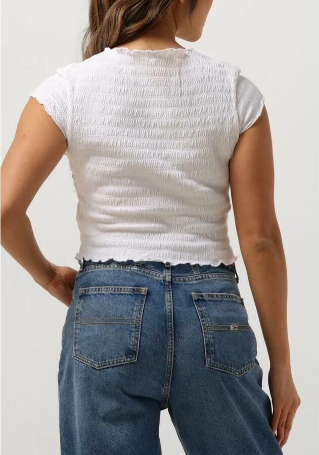 Tommy Jeans Witte Smock Tee voor Trendy Vrouwen White Dames - Foto 2