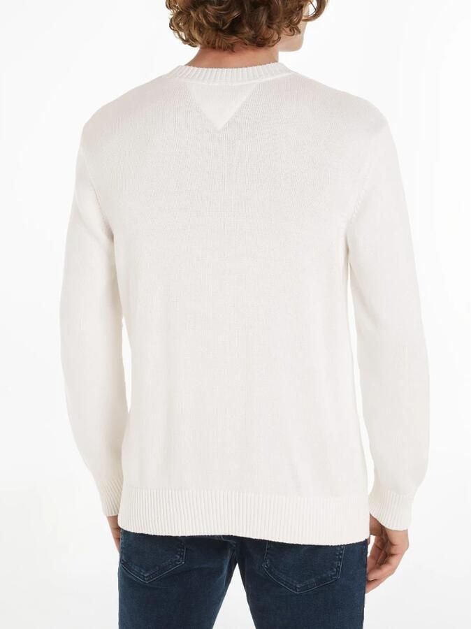 Tommy Jeans Witte Crewneck Sweater Casual Herfst Winter White Heren - Foto 2