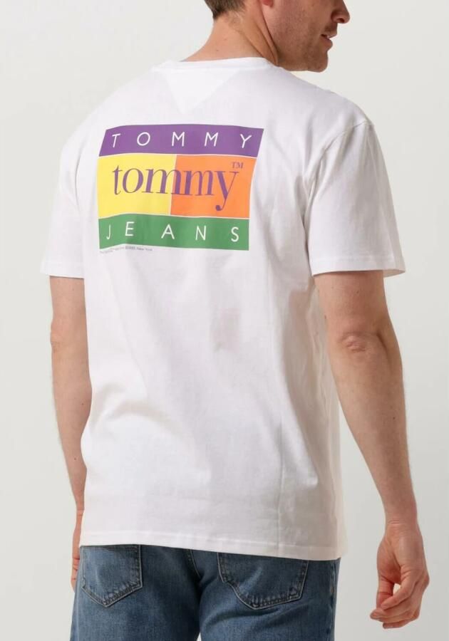 TOMMY JEANS Heren Polo's & T-shirts Tjm Reg Summer Flag Tee Gebroken Wit - Foto 2
