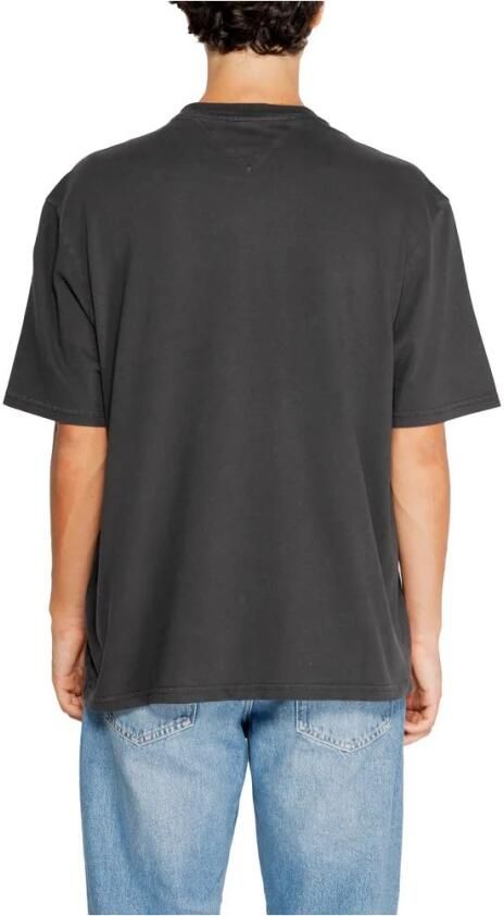 Tommy Jeans Zwart Katoenen Heren T-Shirt Herfst Winter Collectie Black Heren