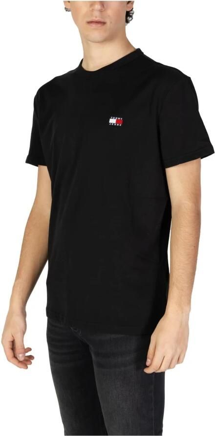 Tommy Jeans Zwart Katoenen Gerecycled T-Shirt Lente Zomer Black Heren - Foto 7