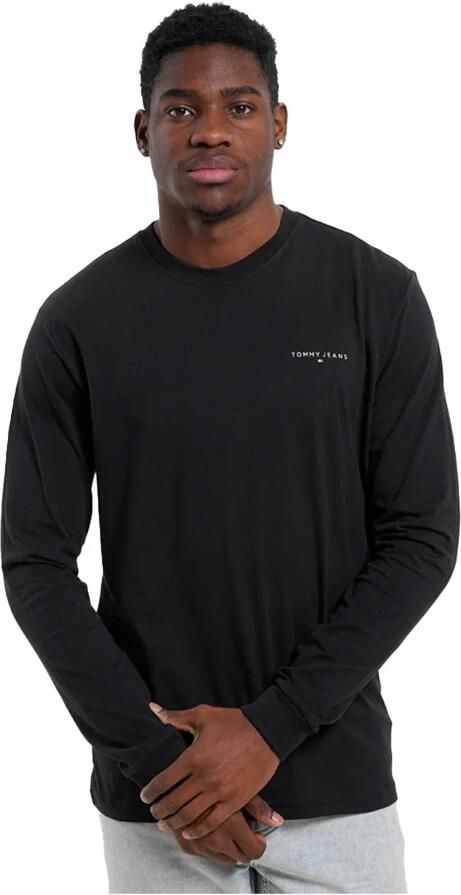 TOMMY JEANS Shirt met lange mouwen TJM SLIM LINEAR CHEST LS TEE EXT