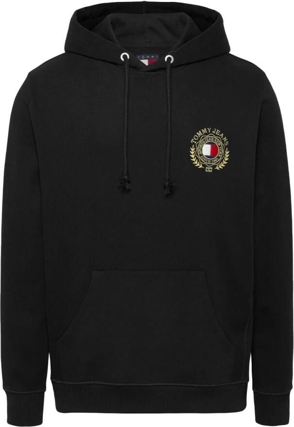 Tommy Jeans Zwarte Hoodie met Logo Black Heren