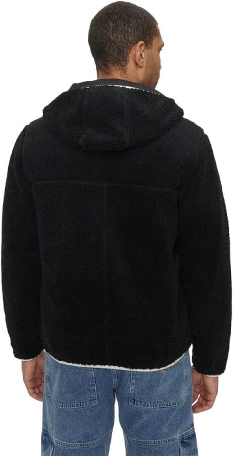 TOMMY JEANS Pluchen jack TJM REG BADGE TEDDY ZIP TRU EXT Vrijetijdsjas overgangsjas teddyjas met logopatch - Foto 14