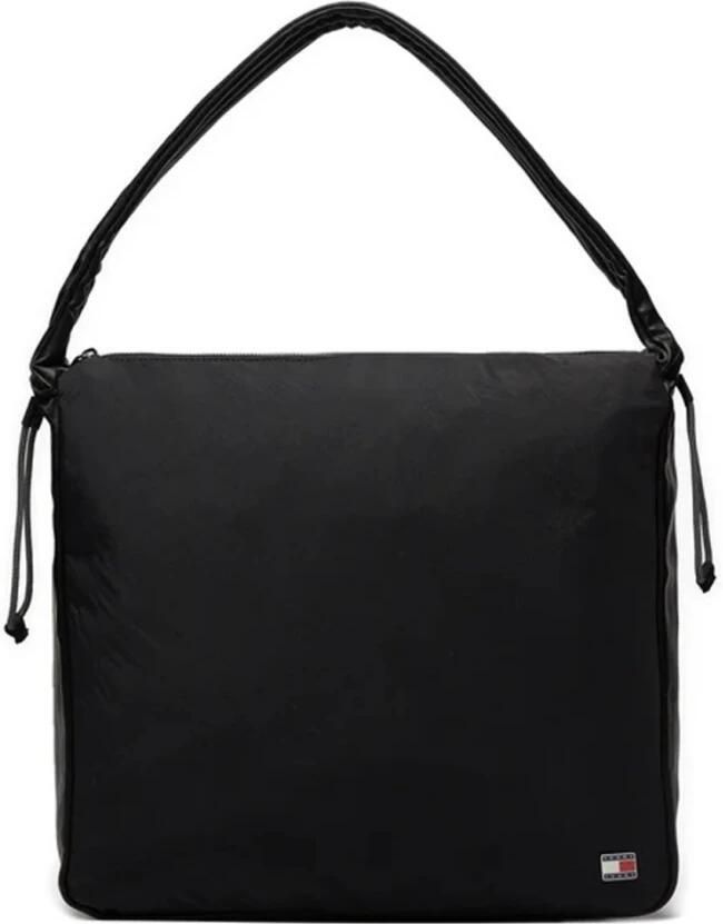 Tommy Jeans Zwarte Nylon Schoudertas Black Dames