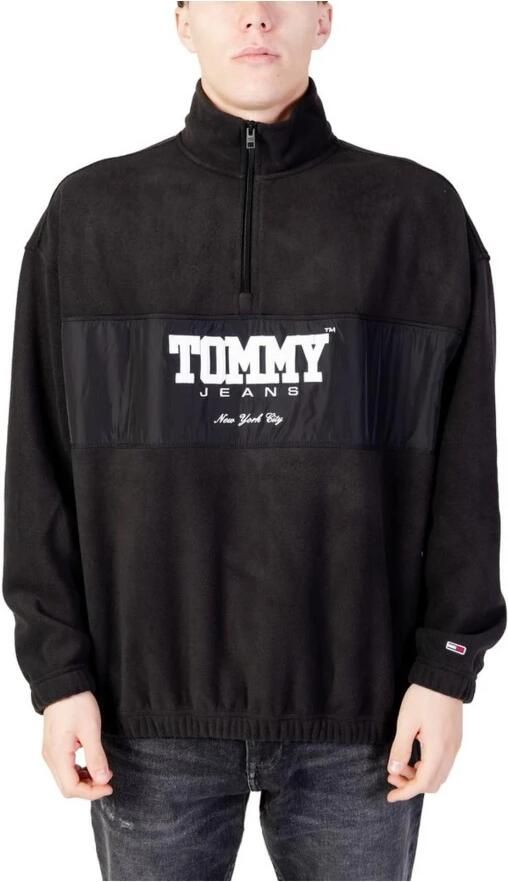 Tommy Hilfiger Sweater Fleece sweatshirt met halve rits model DM0DM10604 - Foto 5