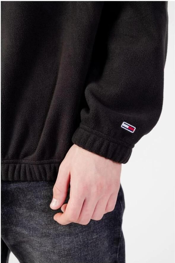Tommy Hilfiger Sweater Fleece sweatshirt met halve rits model DM0DM10604 - Foto 3
