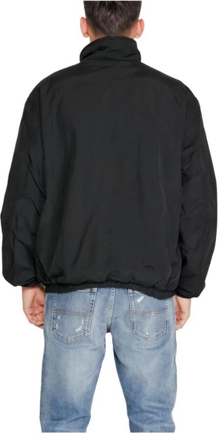 Tommy Jeans Zwarte Polyesterjas Heren Herfst Winter Collectie Black Heren - Foto 2