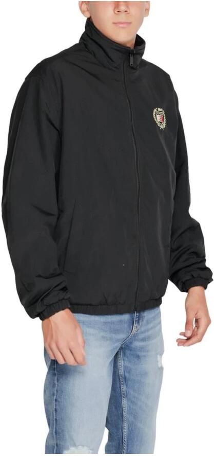 Tommy Jeans Zwarte Polyesterjas Heren Herfst Winter Collectie Black Heren - Foto 3