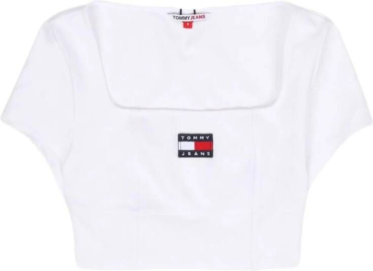 Tommy Jeans Kort T-shirt met vierkante hals model 'ARCHIVE'