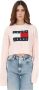 Tommy Jeans Tommy Hilfiger Dames Gebreide Kleding in het Roze Pink Dames - Thumbnail 1