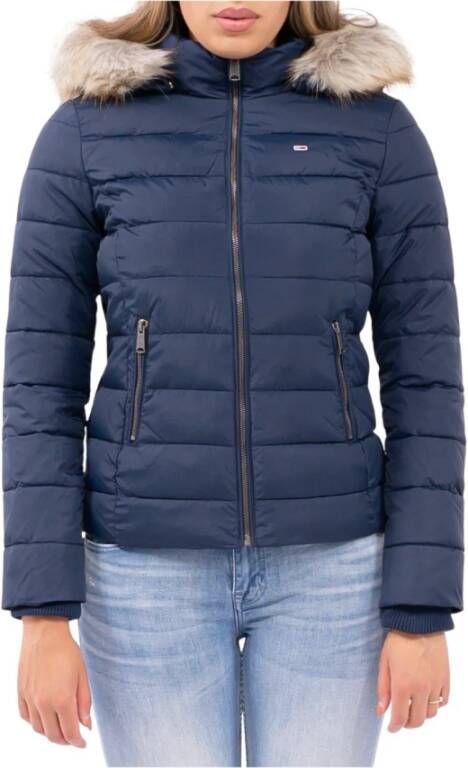 Tommy Hilfiger Down Jackets Blauw Dames