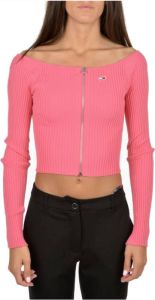 Tommy Jeans Zip-throughs Roze Dames