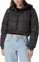 Tommy Hilfiger Gerecyclede Nylon Cropped Puffer Jas Black Dames - Thumbnail 2