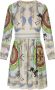 TORY BURCH Blauwe Zijden Kaleidoscoop Jurk Meerkleurig Dames - Thumbnail 1