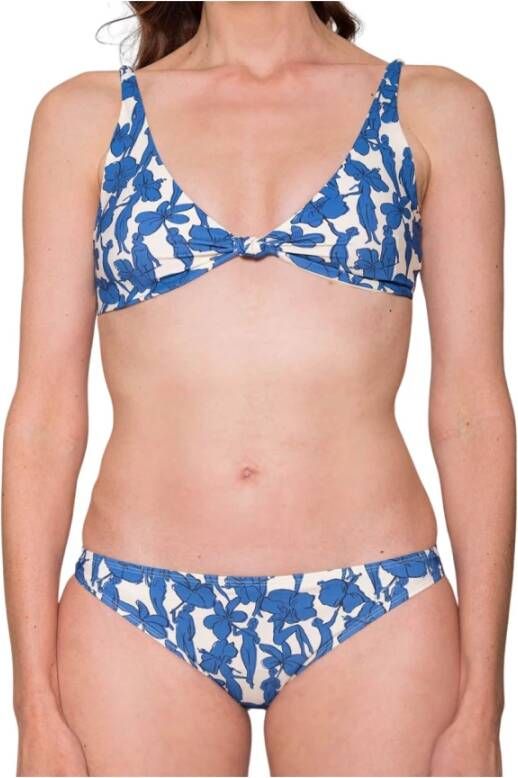 TORY BURCH Bloemenprint Bikini Set Blauw Dames