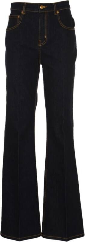TORY BURCH Donkere Wassing Boot Leg Jeans Blue Dames