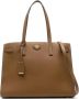 TORY BURCH Bruine Pebbled Satchel Handtas Brown Dames - Thumbnail 1