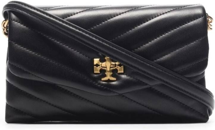 TORY BURCH Chevron Chain Portemonnee Zwart Dames