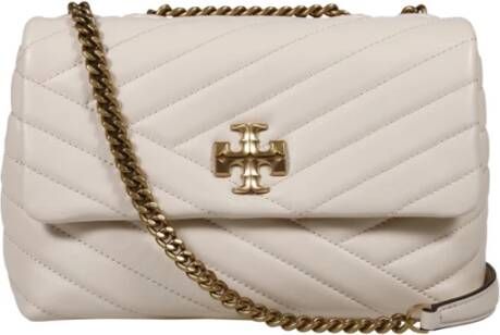 TORY BURCH Crème Chevron Omkeerbare Schoudertas Roze Dames