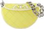 TORY BURCH Hobo bags Mini Fleming Soft Patent Border Crescent in geel - Thumbnail 2