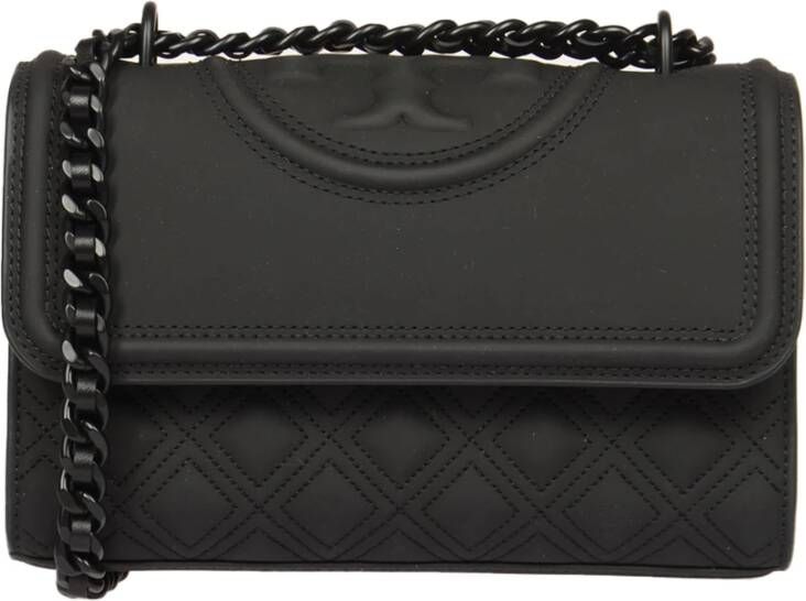TORY BURCH Fleming Matte Kleine Omvormbare Schoudertas Black Dames