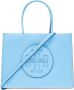 TORY BURCH Blauwe Stijlvolle Handtas met Logo Detail Blauw Dames - Thumbnail 3