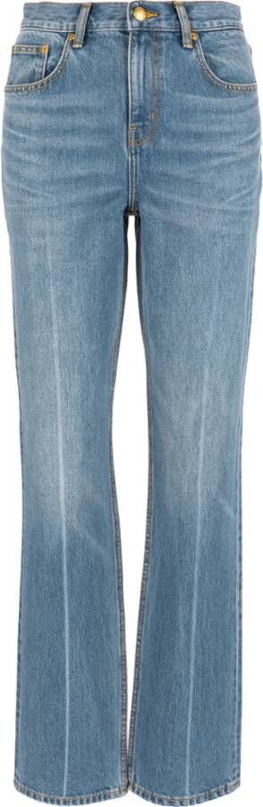 TORY BURCH Bootcut jeans met hoge taille in lichtblauwe wassing Blauw Dames