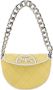 TORY BURCH Hobo bags Mini Fleming Soft Patent Border Crescent in geel - Thumbnail 7