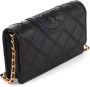 TORY BURCH Zwarte leren portemonnee met afneembare band Black Dames - Thumbnail 2