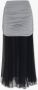 TORY BURCH Gerimpelde rok Zwart Dames - Thumbnail 1
