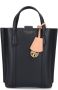 TORY BURCH Perry Korrelig Leren Handtas met Logo Black Dames - Thumbnail 3