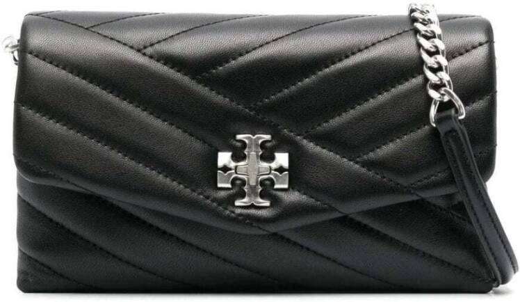 TORY BURCH Kira Chevron Schoudertas Zwart Dames