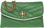 TORY BURCH Kira gewatteerde portemonnee met band Groen Dames - Thumbnail 1