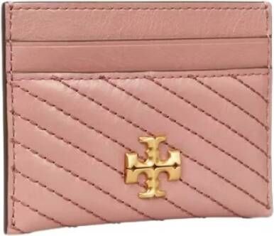 TORY BURCH Kira Moto Quilt Kaarthouder Roze Dames