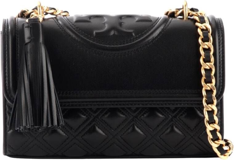 TORY BURCH Shoppers Fleming Small Convertible Shoulder Bag in black