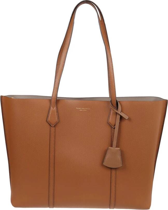 TORY BURCH Luxe Triple-Compartiment Tote Bag Bruin Dames