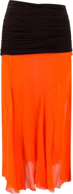 TORY BURCH Maxi Skirts Oranje Dames