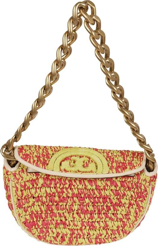 TORY BURCH Mini Fleming Soft Crochet Crescent Handtas Meerkleurig Dames